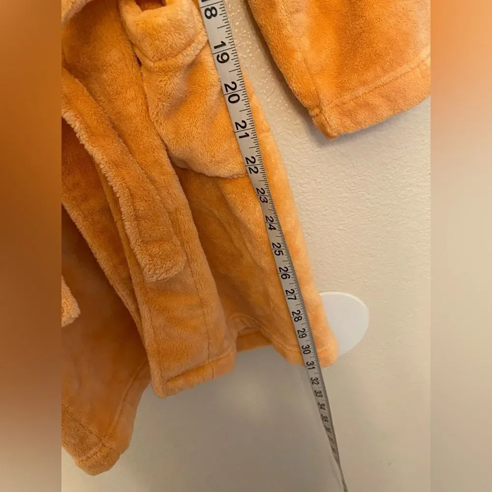 Tucker and Tate Fox robe orange hooded fleece cozy L 10-12
